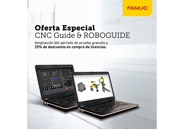 Foto FANUC amplía el periodo de prueba gratuita de los softwares CNC Guide y ROBOGUIDE.